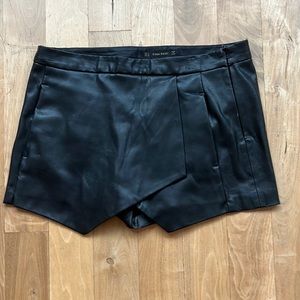 Vintage Zara leather shorts